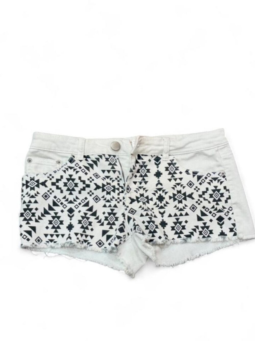 No Boundaries Beige Black Shorts Size 11